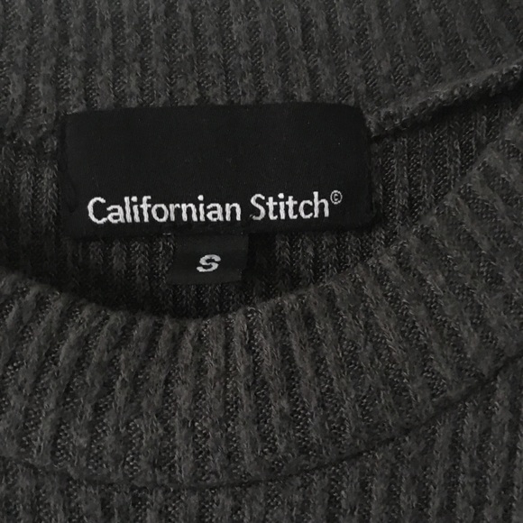 Dark Gray Cold Shoulder Sweater - Picture 3 of 3